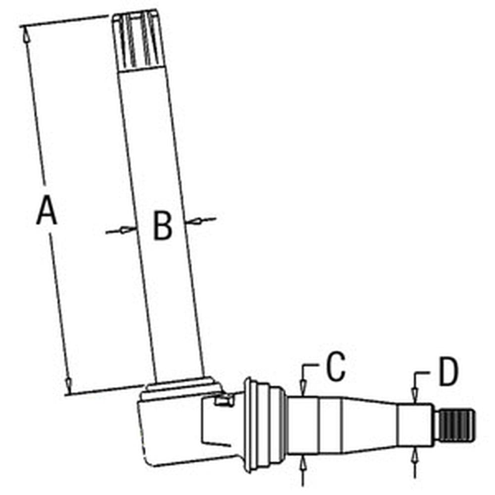 AR67417 New Spindle Fits John Deere Tractor 1020 1520 2020 2030 2440 2630 2640