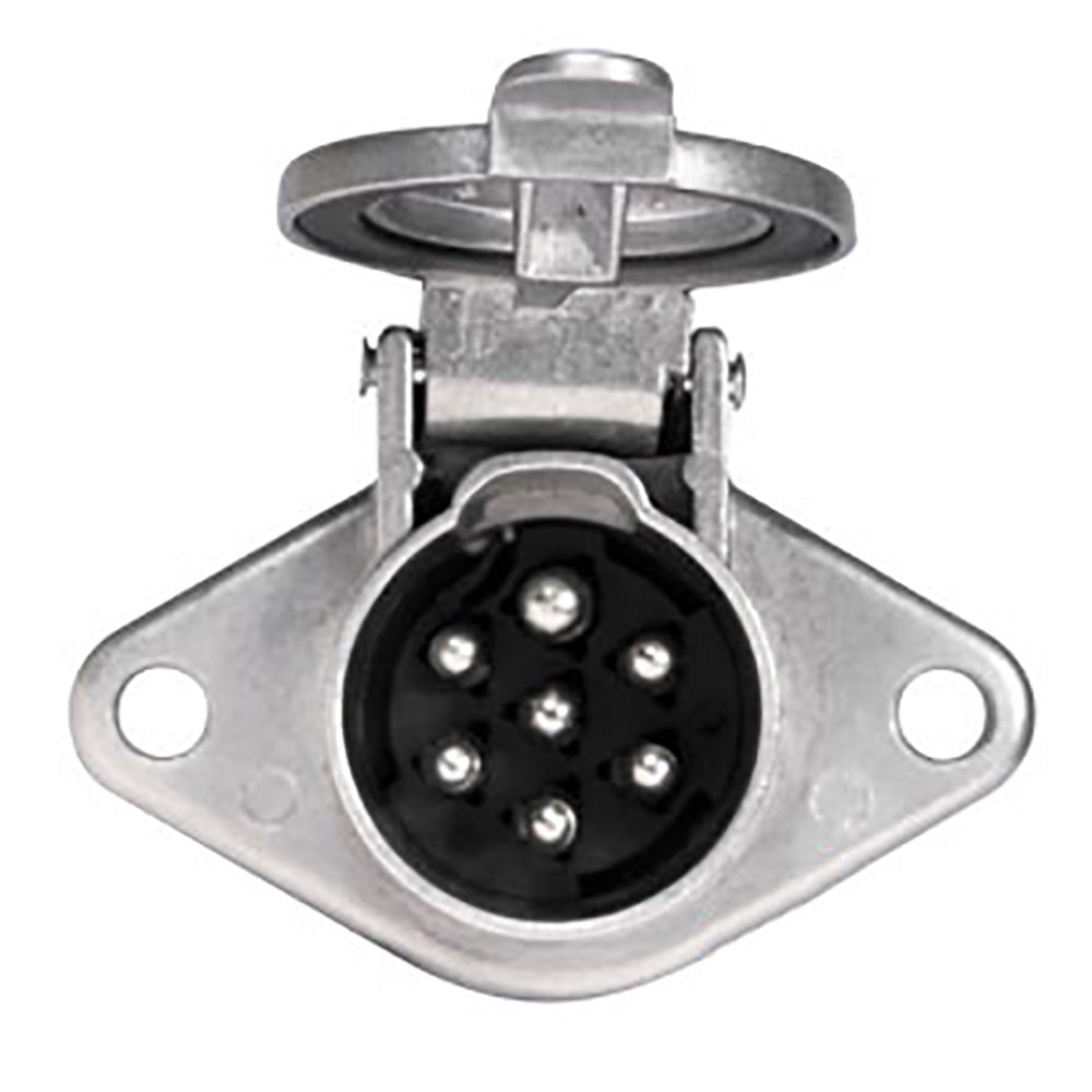 Implement Light Socket - 7 Pin Fits Case IH Fits Ford Fits Massey Ferguson Fits