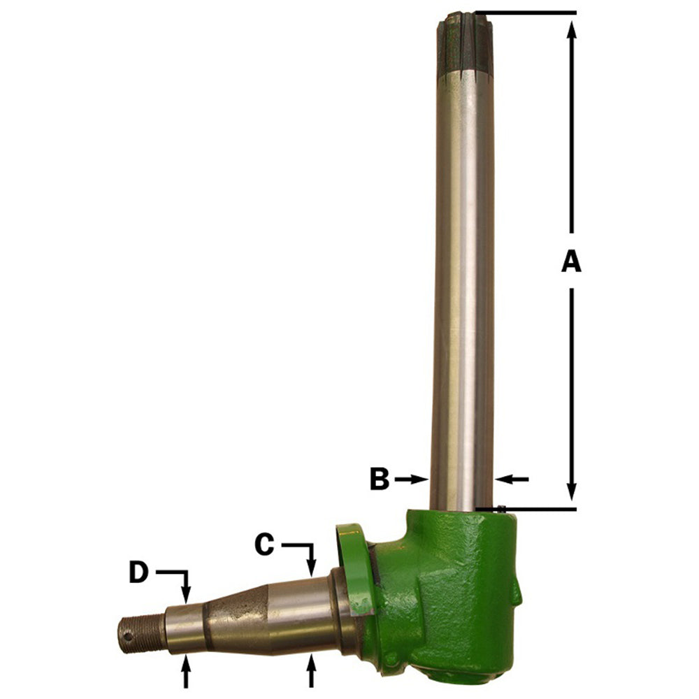 RE57643 Spindle 2WD LH or RH Fits John Deere 4030 4040 7445 9910 9920