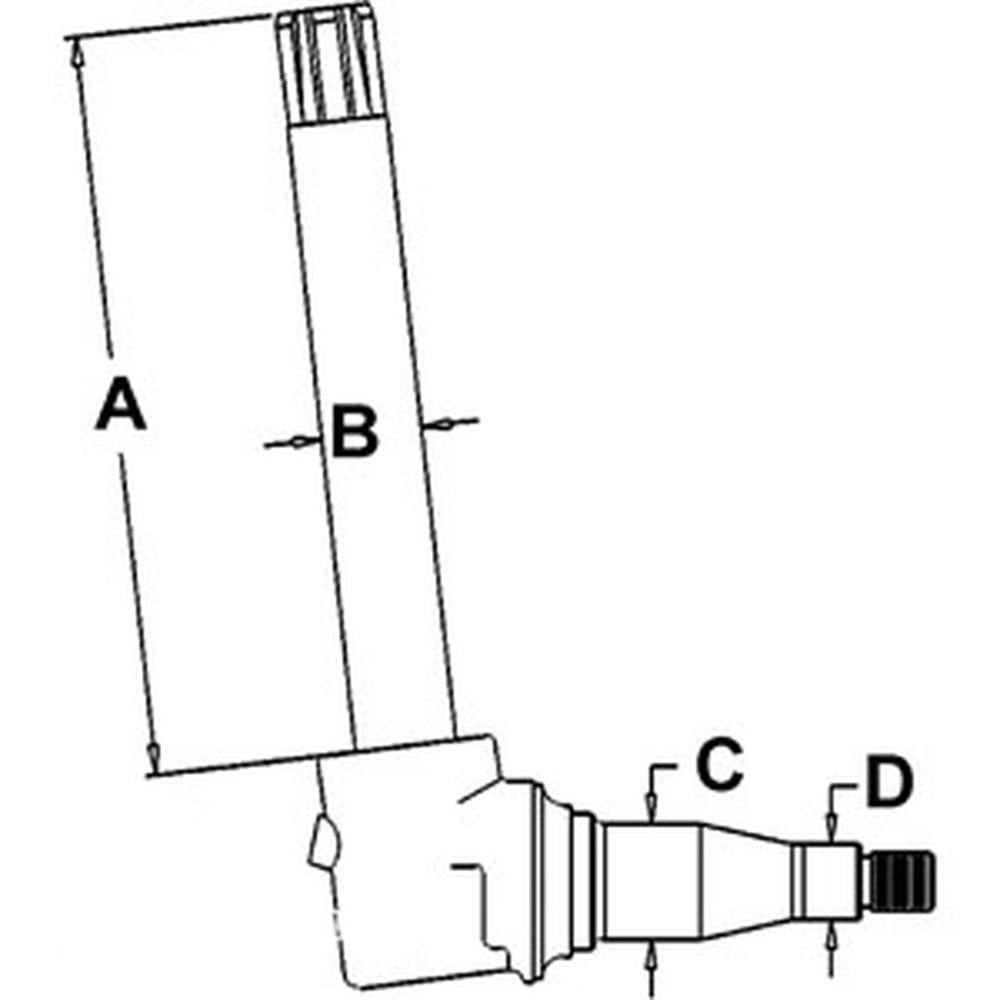 AR82754 New RH/LH Spindle Fits John Deere Tractor 4050 4240 4250 4255 4430 4440