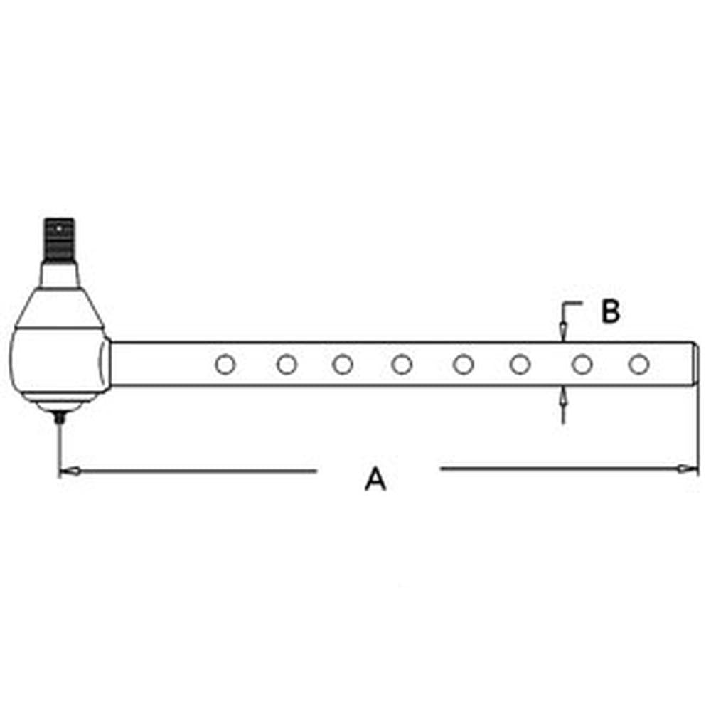 AR85947 Outer End Fits John Deere Tractor Long Tie Rod 4040 4240 4440 4640
