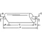AR86602 Muffler Fits John Deere Tractor Diesel 4555 4650 4755 4840 4850 4955
