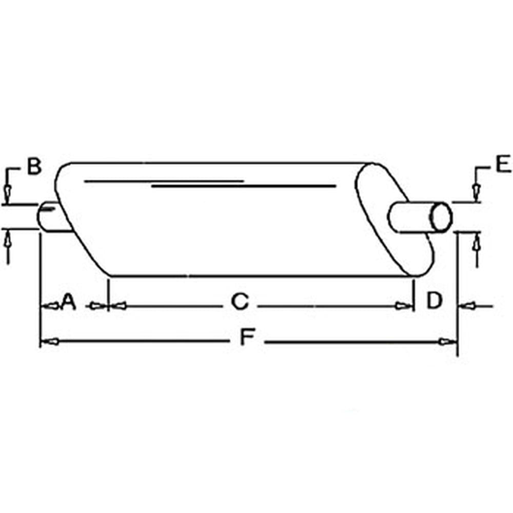 AR86602 Muffler Fits John Deere Tractor Diesel 4555 4650 4755 4840 4850 4955