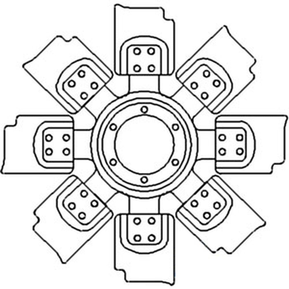 Fan AR94950 Fits John Deere 4050 4055 4250 4255 4450 4455