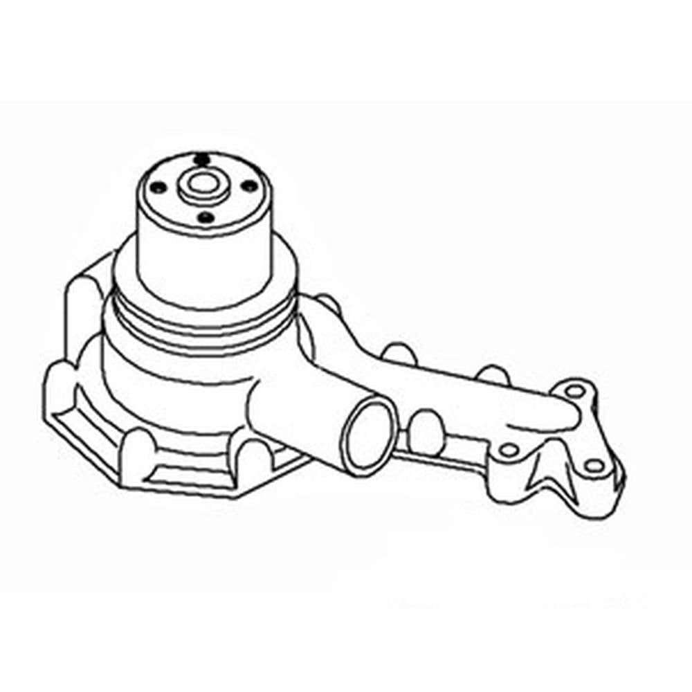Water Pump with Single Groove Pulley Fits John Deere Replaces AT11918