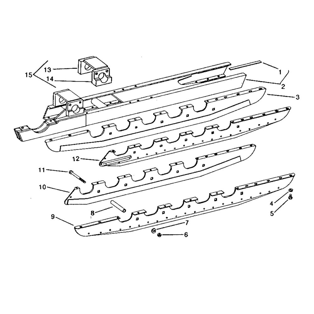 AT133230 Front Idler Ware Plate Fits John Deere Dozer 350 350B 350C 350D