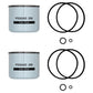 (2) Fuel Filters with O-Ring Seals AT13387 Fits John Deere 2020 2030 1020 3020
