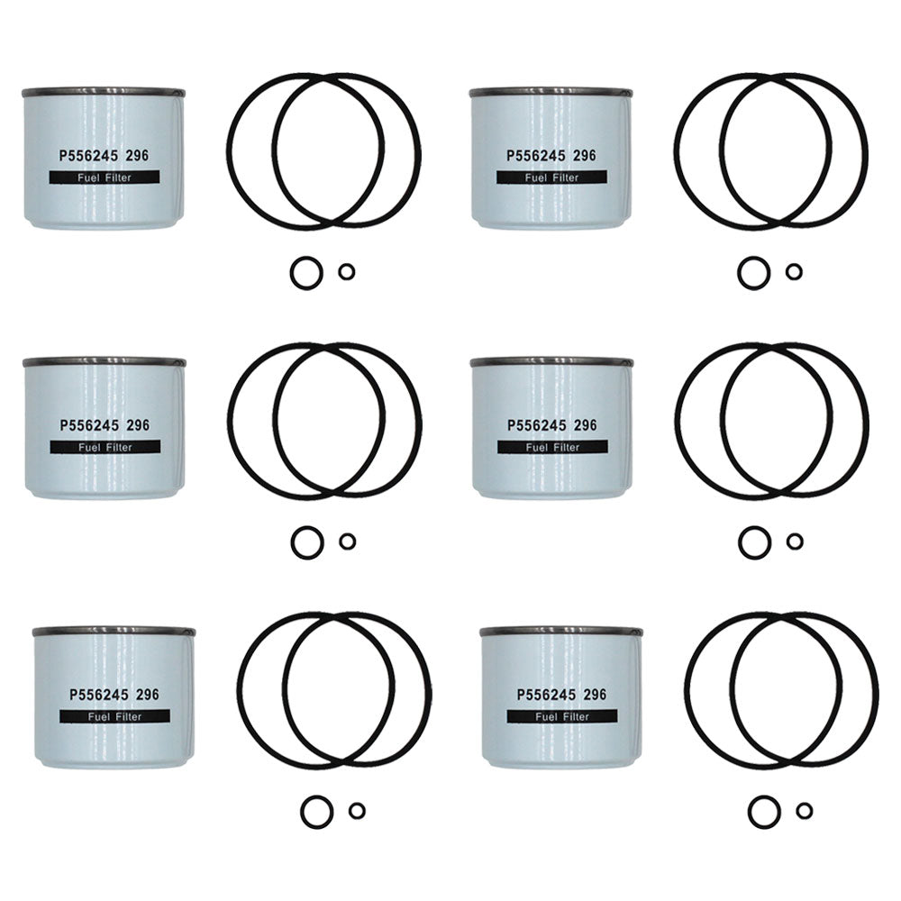 Qty 6: Fuel Filter Fits John Deere Replaces AT17387
