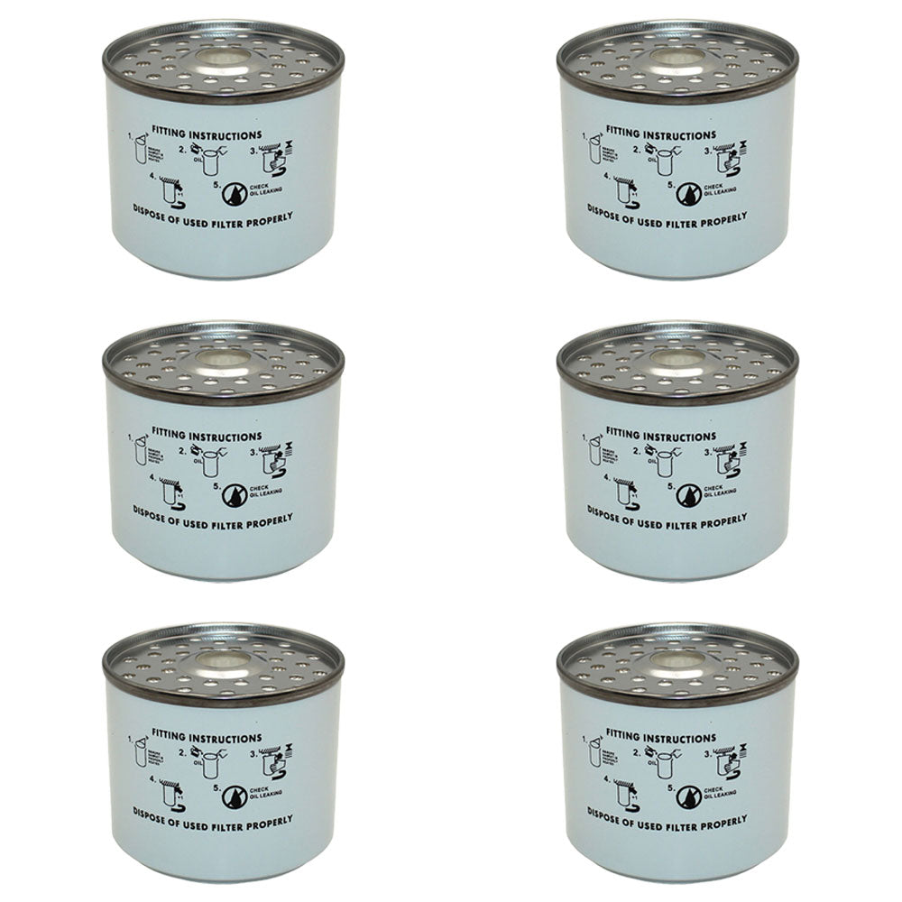 Qty 6: Fuel Filter Fits Leyland Replaces 37H1581