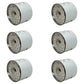 32400701 32401102 Six 6 Fuel Filters Fits JCB 1000 1135 1400B 1550 2000 8015