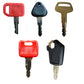 Heavy Equipment Key Set - 5 Keys Fits CAT Fits John Deere Volvo Komatsu & Hitach