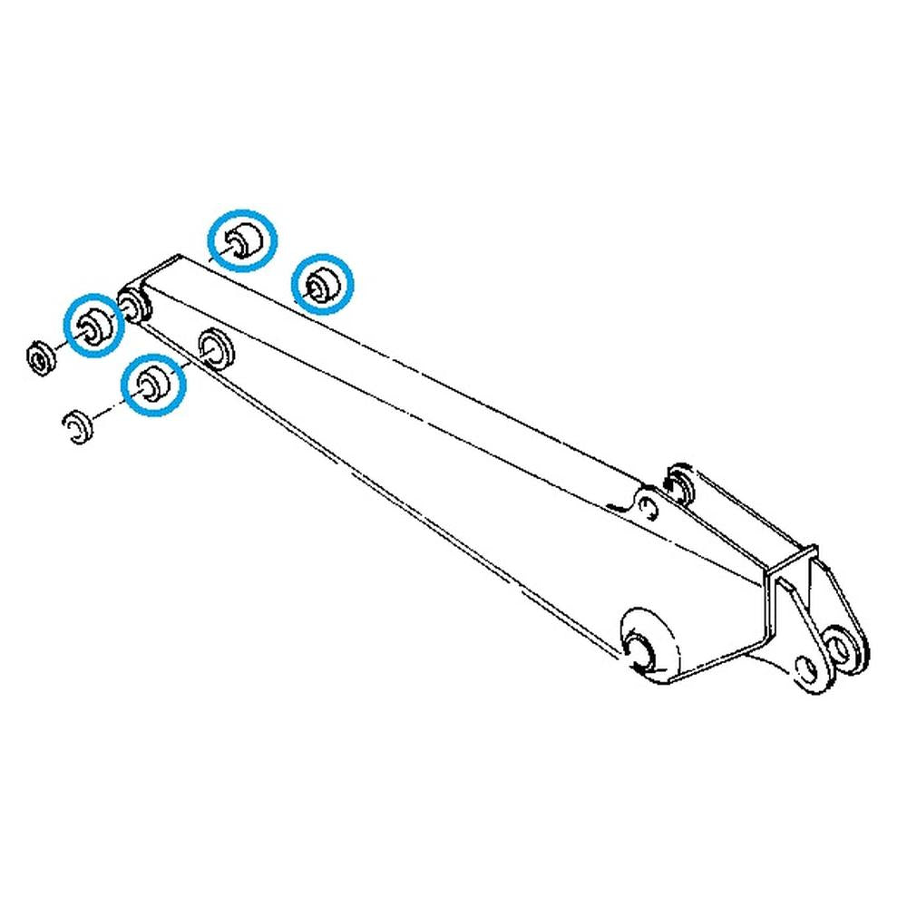 AT200457 4273542 Stick Arm Bushing Fits John Deere 70 70D 190E Hitachi EX60