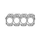 Head Gasket Set Fits John Deere 115 1010 2010 AT14674