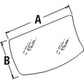AT214097 Fits John Deere Lower Windshield Glass for Models 110, 120, 160LC, 200L