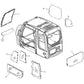 Lower Windshield Glass Fits John Deere Replaces 4369588