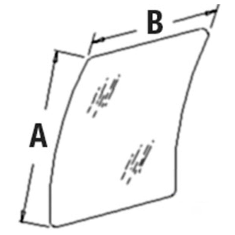 Front Upper Windshield AT214113 Fits John Deere Excavators 110 120 160LC 200LC