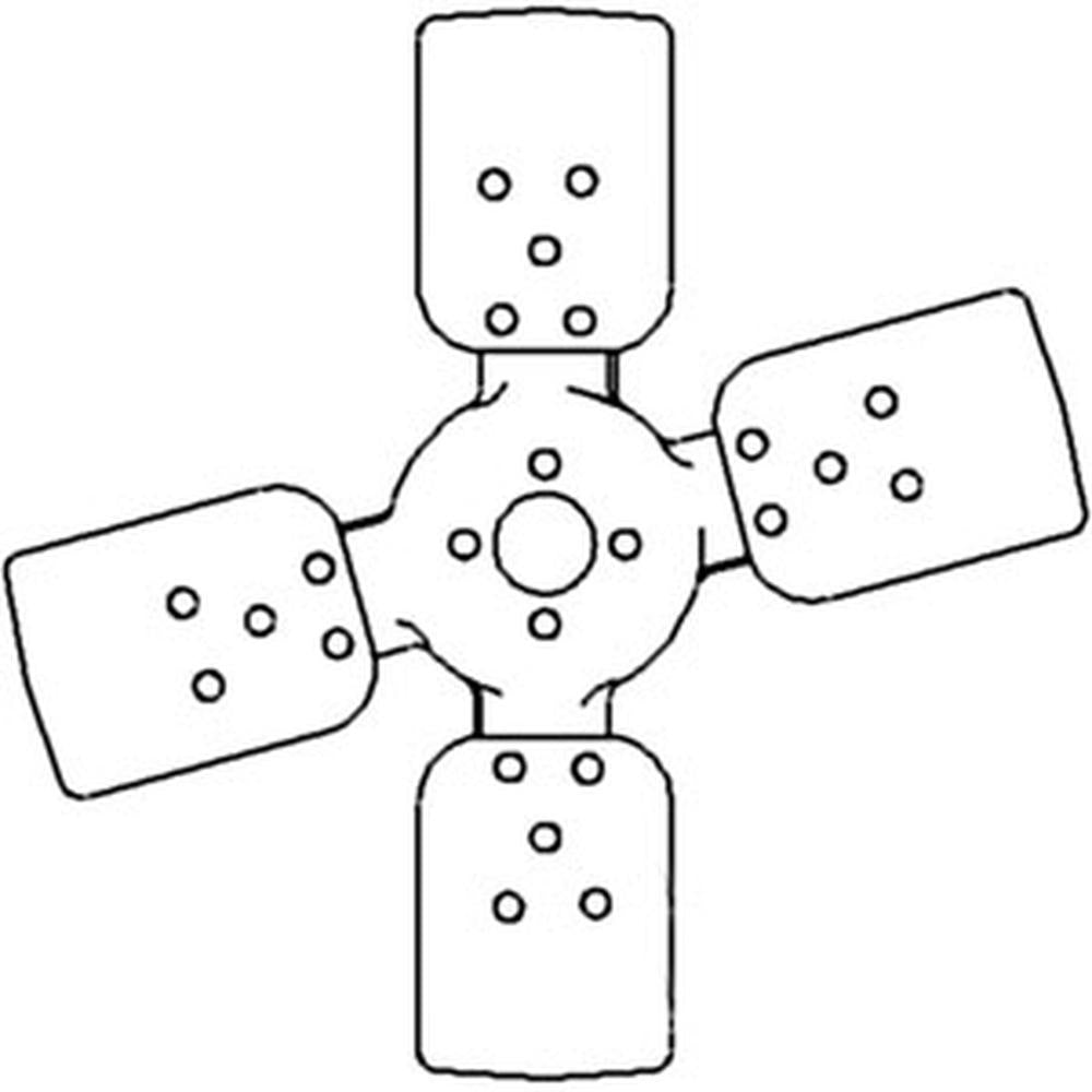 Fan AT23180 Fits John Deere 1020 1520 2040 2240 300 350 820 830