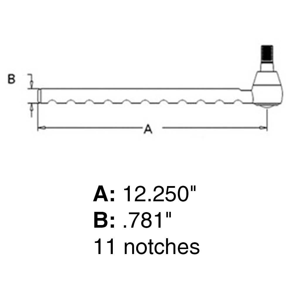 AT23885 Long Tie Rod Fits John Deere 1120 1140 1530 2020 2030 2040 2150 2240