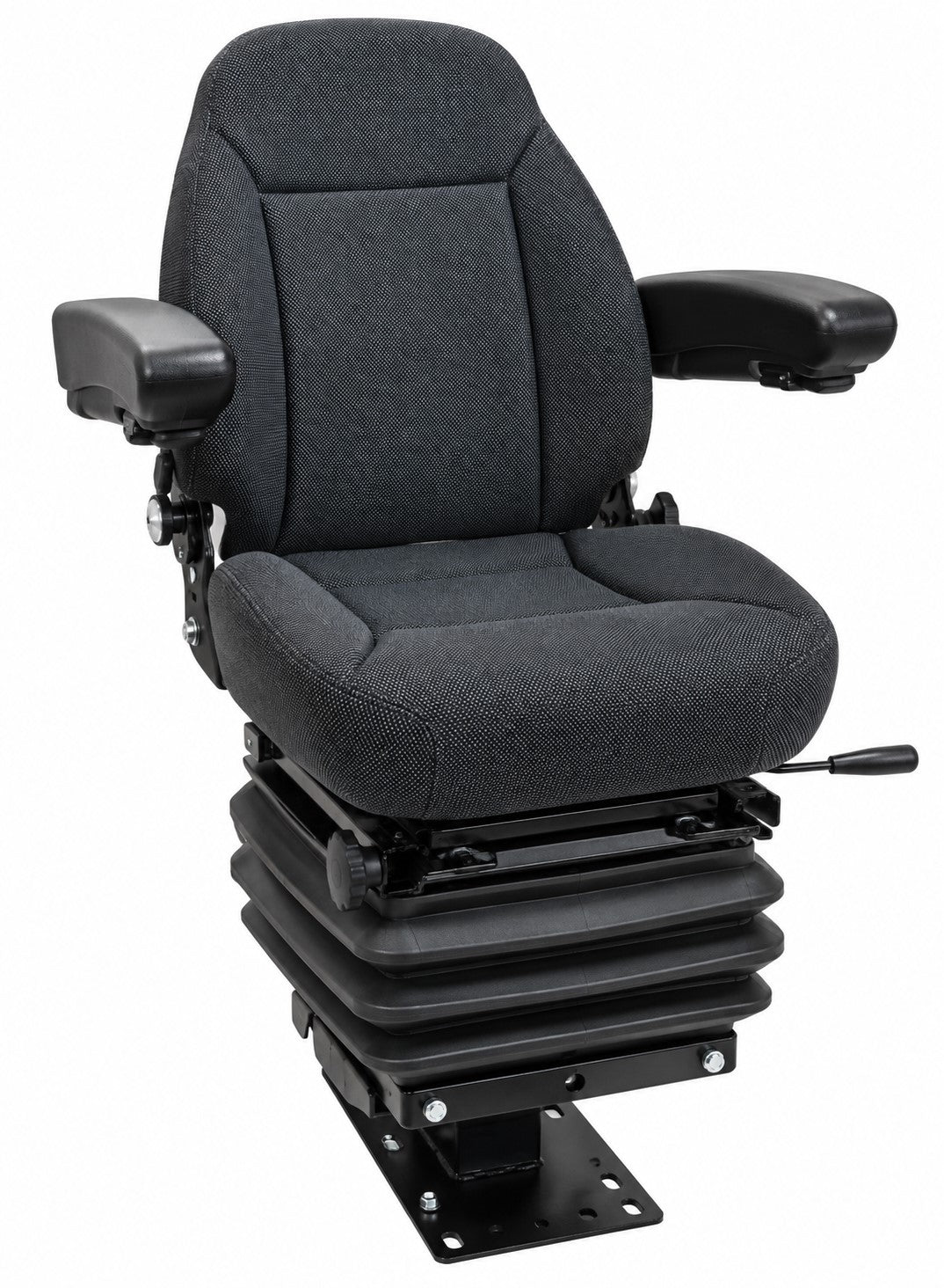 AT407317-E Economy Seat Assembly w/ Arms, Cloth Fits John Deere Backhoe 310K