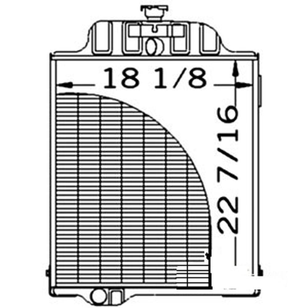 Radiator Fits John Deere Replaces AT58449
