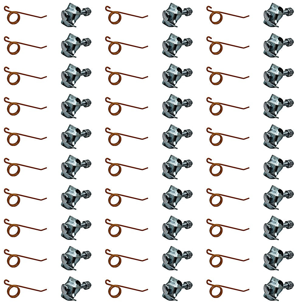 46993 Thirty Rake Teeth With Clips Nuts & Bolts Fits New Holland 55 56 57 792493