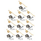 Pack of 10 Hay Rake Teeth & Hold Down Clips Fits New Holland