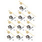 50 Pack Hay Rake Teeth & Hold Down Clips Fits New Holland 258 256 57 56 55 64562