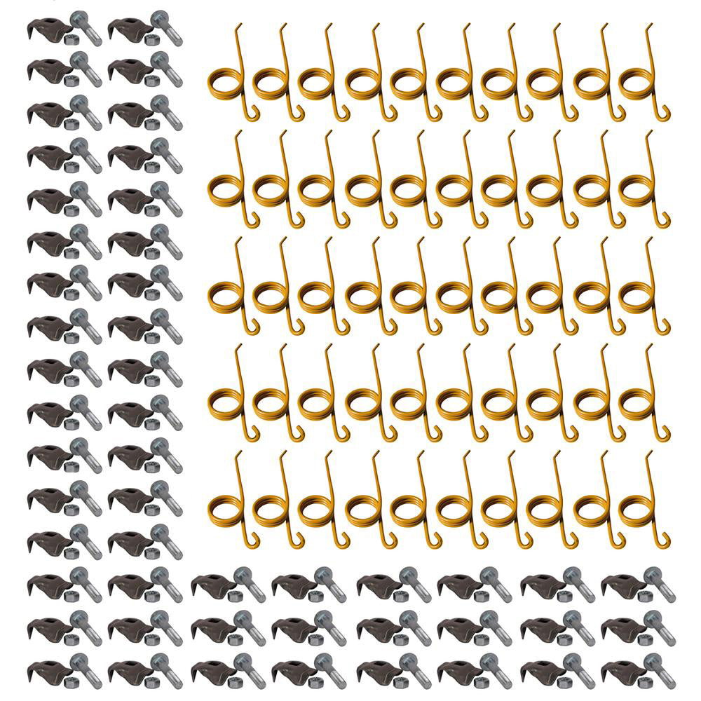 Qty 50: Hay Rake Teeth & Hold Down Clips Fits New Holland Replaces 280744