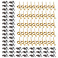 50 Pack Hay Rake Teeth & Hold Down Clips Fits New Holland 258 256 57 56 55 64562