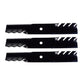 Three (3) Mulching Blades Fits Bad Boy 48" MZ MZ Magnum Replaces 038-4825-00