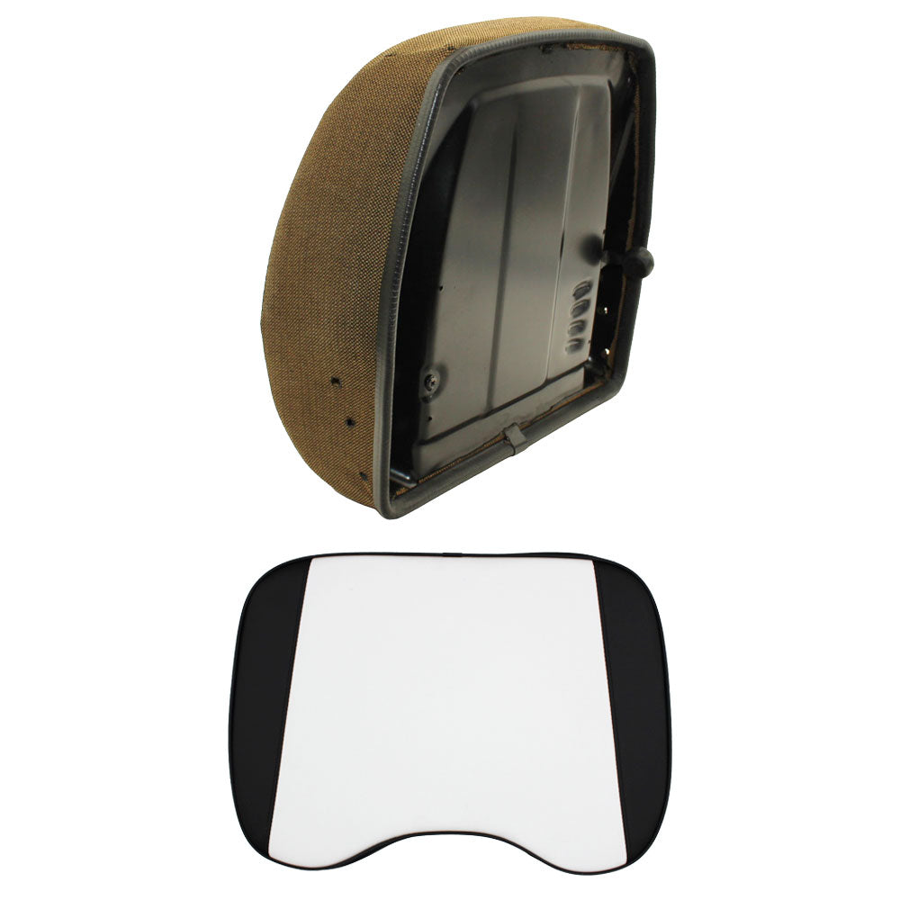 Fabric (Brown) Seat Cushion Set Fits John Deere 4430 4440 4640 4840 4450 4650