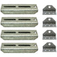 (4)- 8" Boat Trailer Swivel Top Bunk Board Brackets Bolster Galvanized NEW