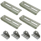 (4)- 8" Boat Trailer Swivel Top Bunk Board Brackets Bolster Galvanized NEW
