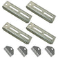 (4) Pontoon Boat Trailer 8" Bolster Bunk Board Adjustable Swivel Bracket Kits