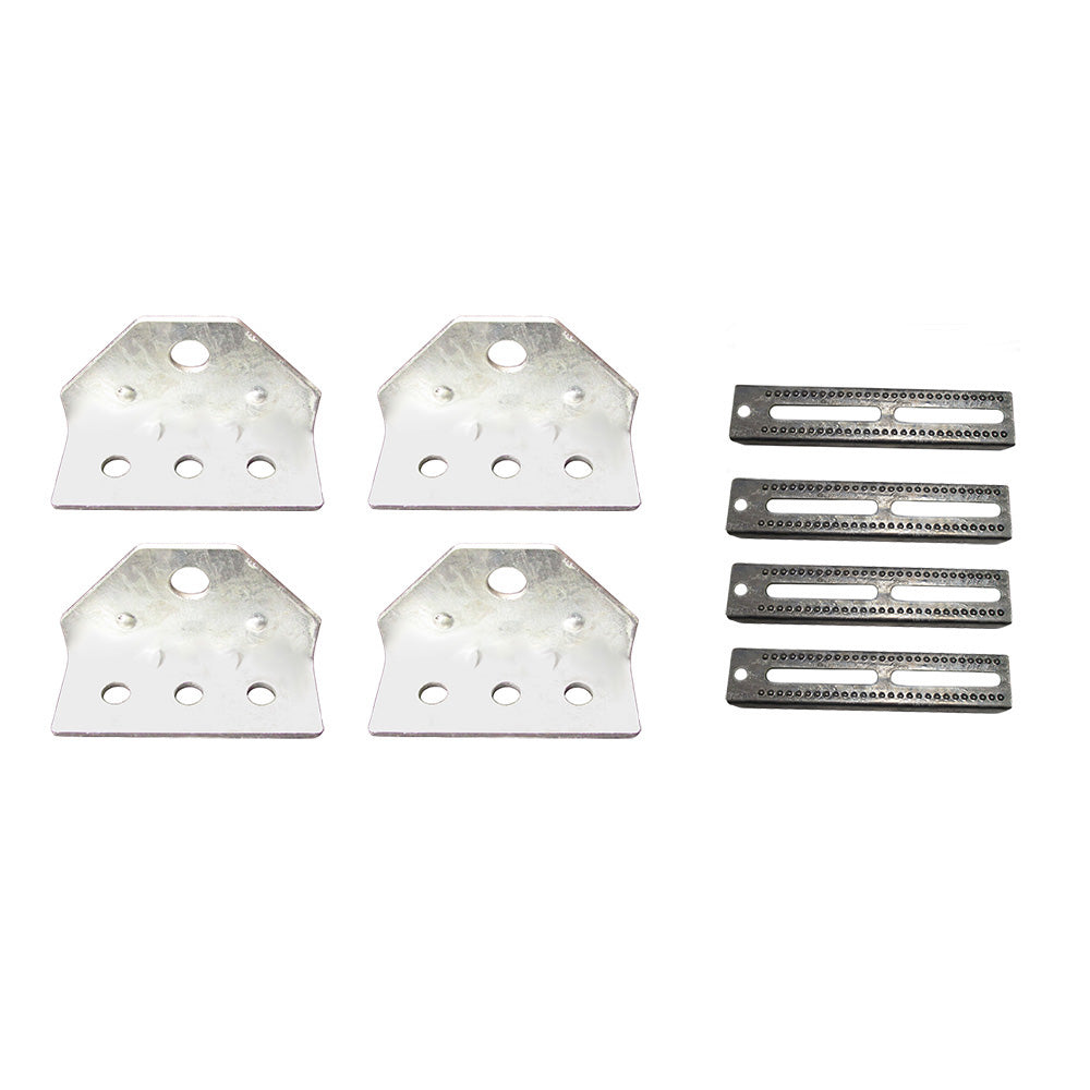 Set of (4) 12" Bunk Bolster w/ Top Angle Swivel Brackets for Trailers