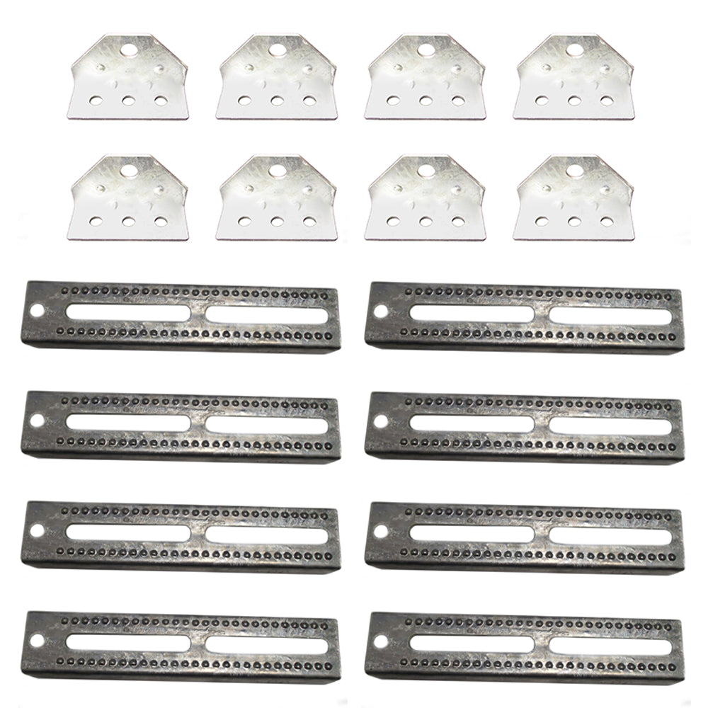 (8) Pontoon Boat Trailer 12" Bolster Bunk Board Adjustable Swivel Bracket Kits