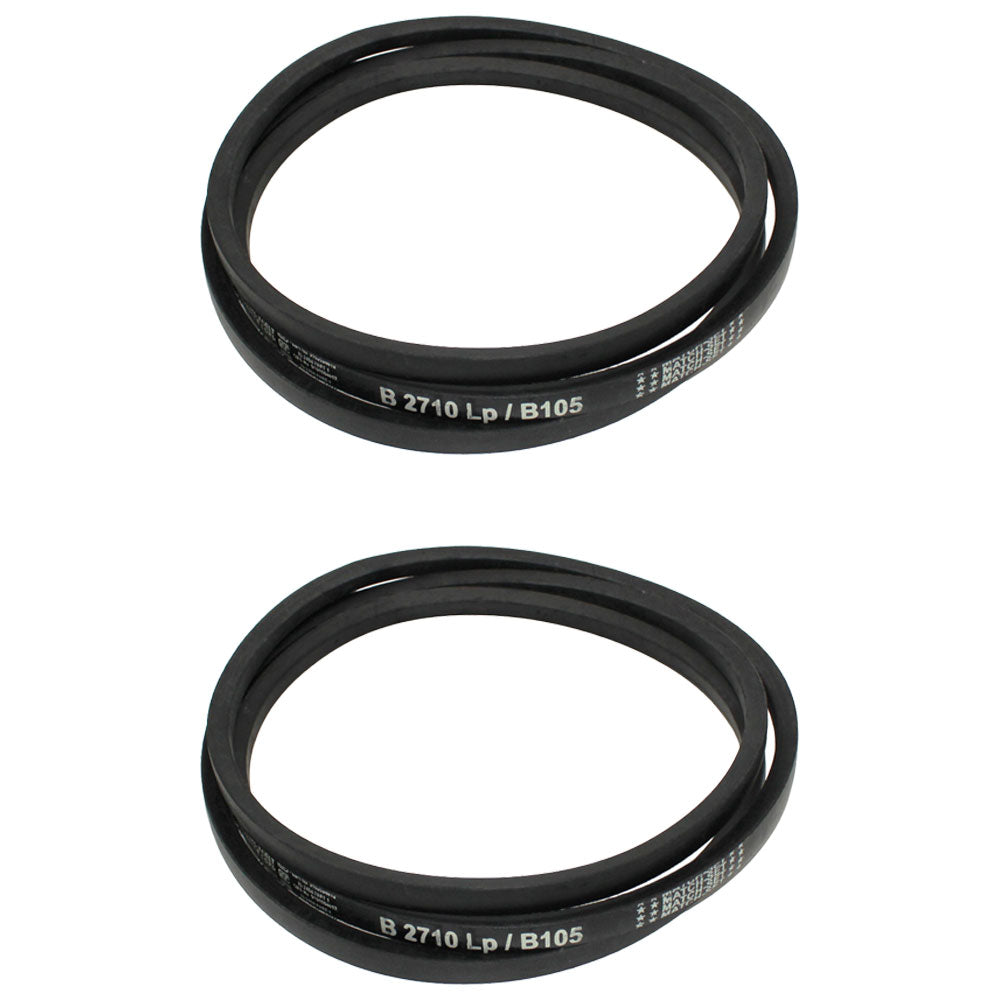 Two B105 or 5L1080 Classical V-Belts for Implements Mowers Combines Industrial