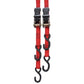 B1312620 6' x 1" Red Standard Duty PRO GRIP Ratchet Tie Down with Hooks