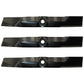 (3) 54" Med Lift Blades Fits John Deere 325 335 345 425 445 455 GY20569 M115496