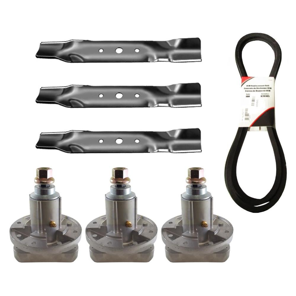 Belt, Blade, & Spindle Kit
 Fits John Deere Replaces GX20250