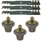 Spindle and Blade Kit Fits Husqvarna LZ 5225 LZ 5227 LZ 6127 Zero-Turn Mowers