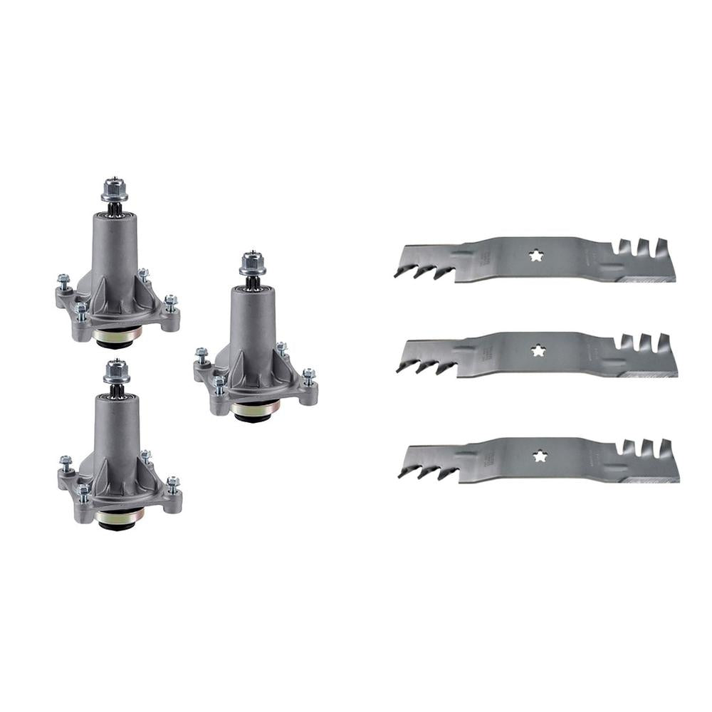 Spindles & Blade Kit for 54" Deck
 Fits Poulan Replaces 532187254