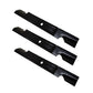 Three New Notched Mower Blades Fits Toro 74862 Zero Turn 54" Deck 115-2454-03