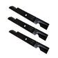 Three (3) Notched Mower Blades Fits Exmark Quest with 54" Deck Fits XHT B1TR3201
