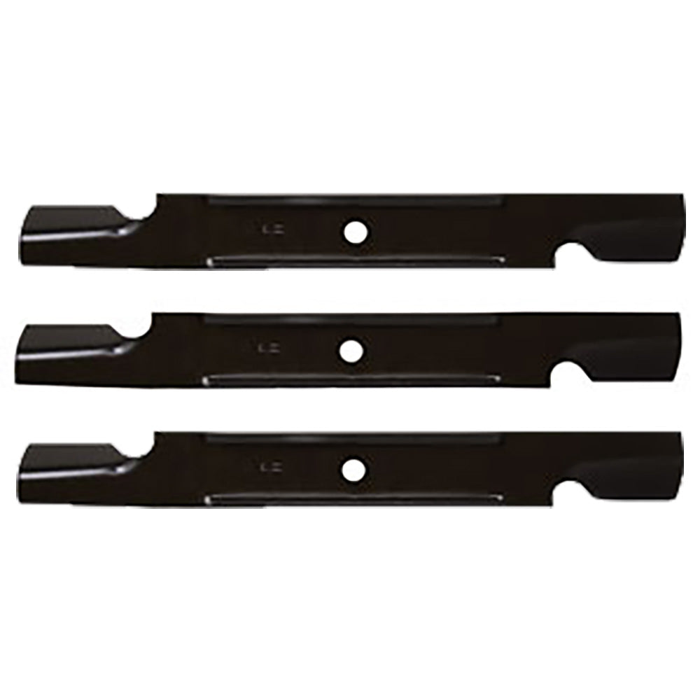 Three (3) Notched Mower Blades Fits Exmark Quest with 54" Deck Fits XHT B1TR3201