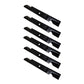 Set of Six Notched Mower Blades Fits Exmark Quest w/ 54" Deck Fits XHT B1TR3201