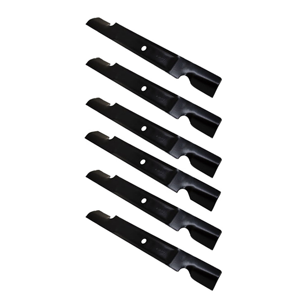 Set of Six Notched Mower Blades Fits Exmark Quest w/ 54" Deck Fits XHT B1TR3201