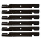 Six (x6) New Notched Mower Blades Fits Toro 74862 Zero Turn 54" Deck 115-2454-03