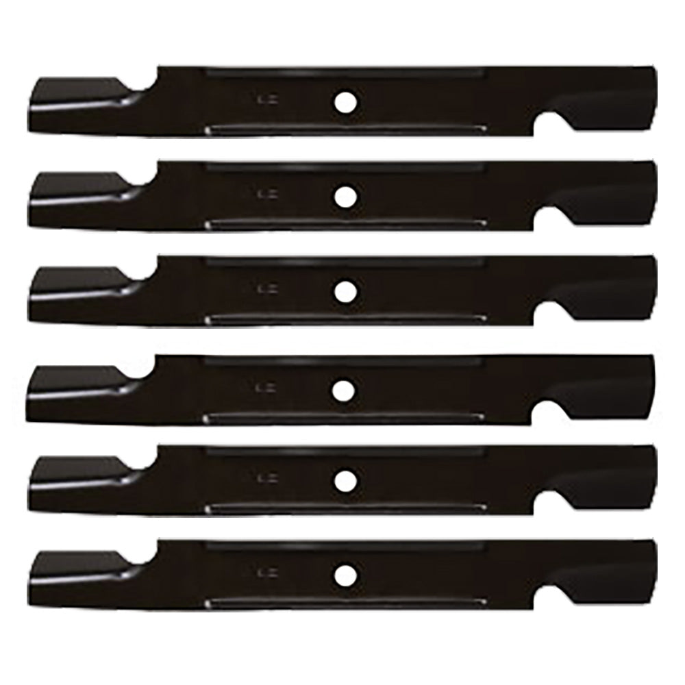 Six (x6) New Notched Mower Blades Fits Toro 74862 Zero Turn 54" Deck 115-2454-03