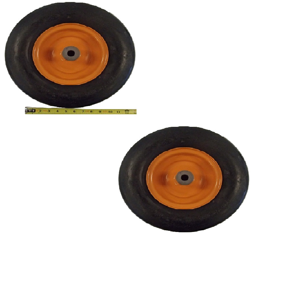 Qty 2: Orange Wheel Assembly Fits Scag Replaces 481551